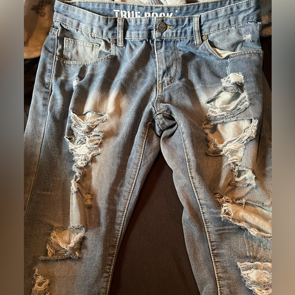 Women’s True Rock Skinny Distressed Jeans